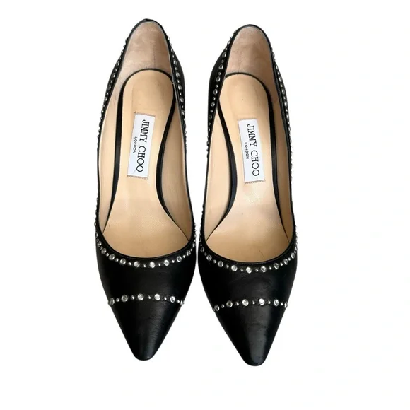 Jimmy Choo Romy 85 Pumps Black Leather